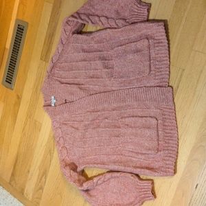 Madewell chunky cable cardigan
